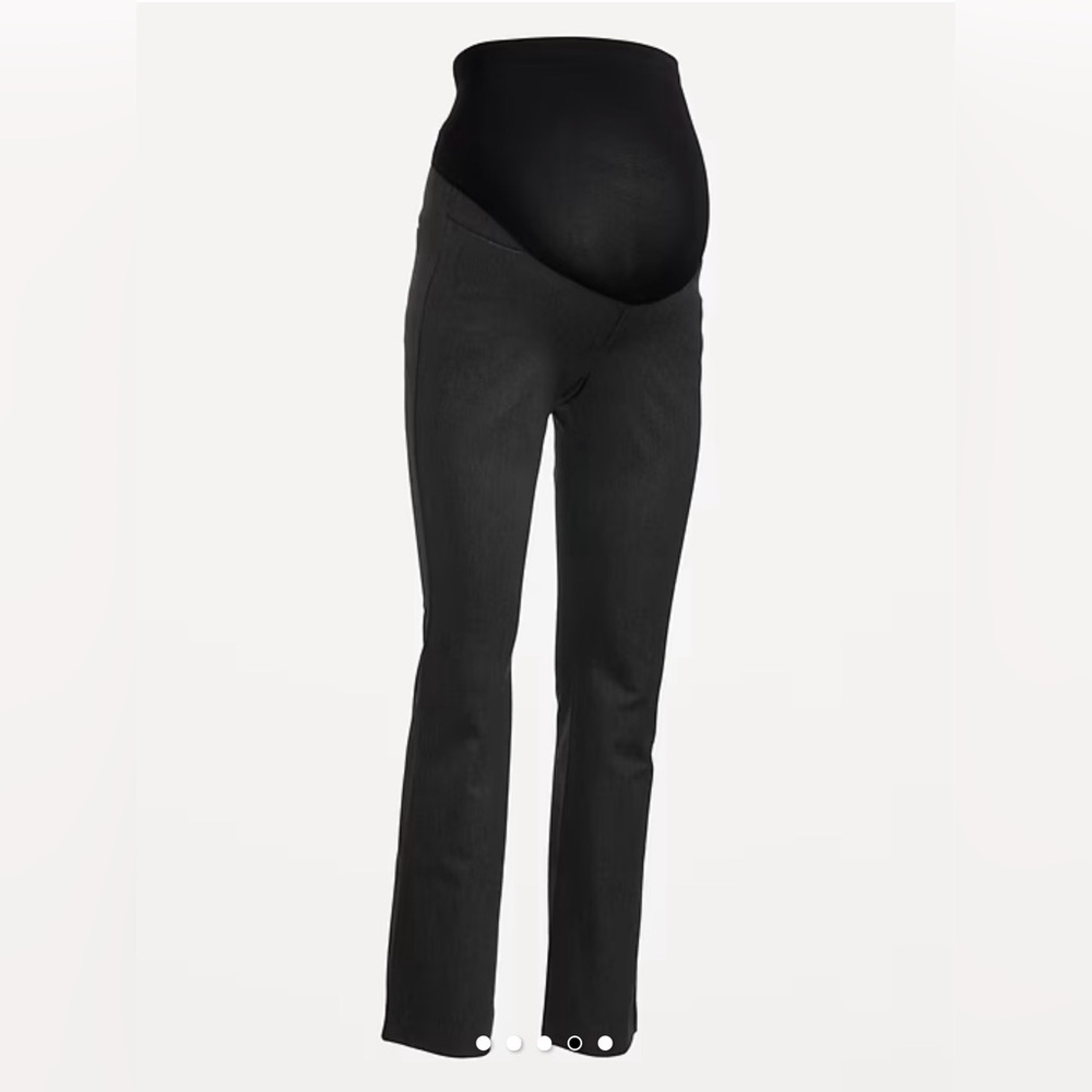 NWT Old Navy Maternity Full-Panel Pixie Flare Pants Dark Gray Size 10